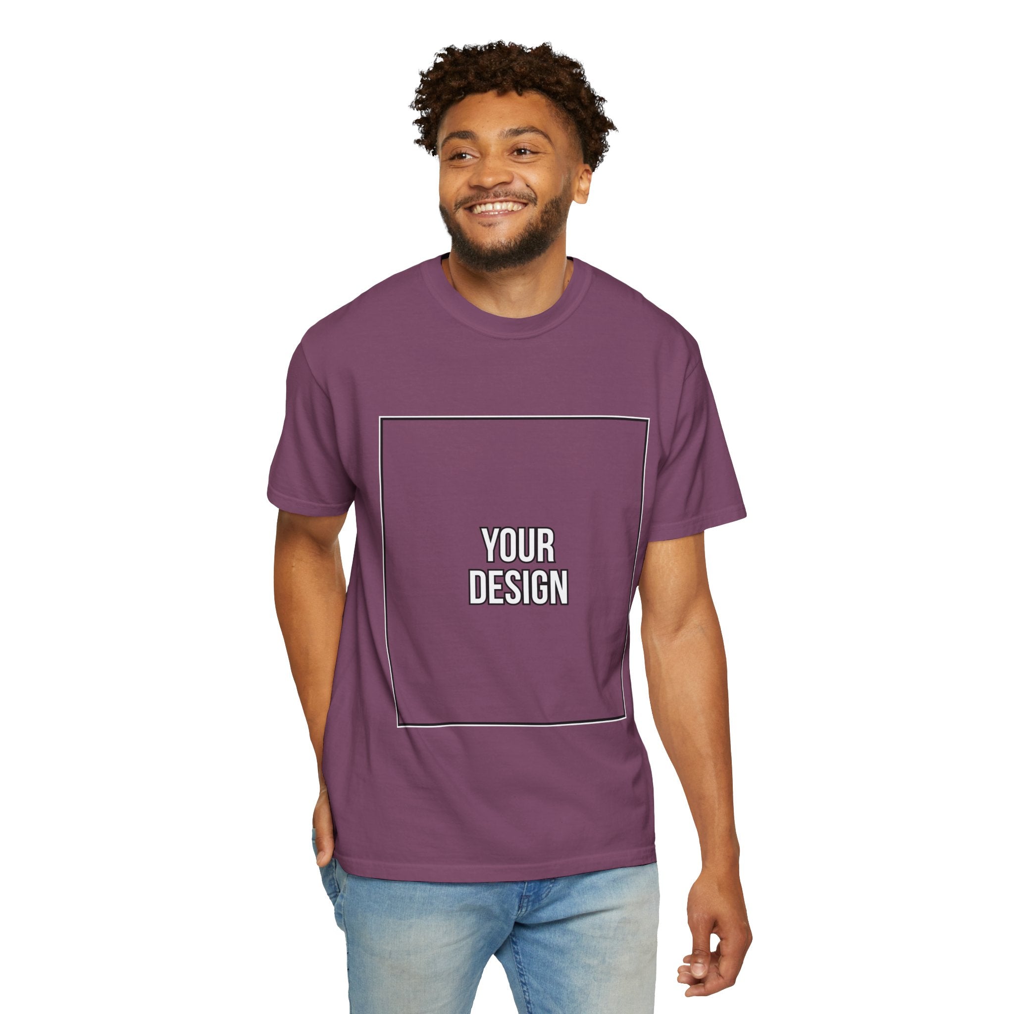 Classic Crewneck T‑Shirt — Custom Front Print Template