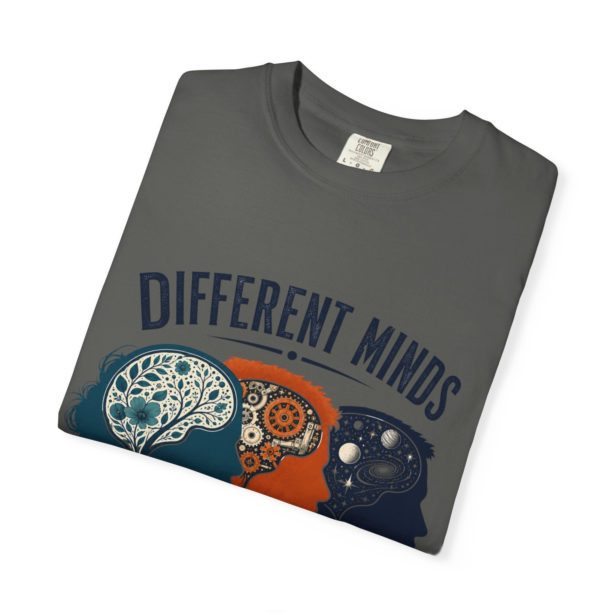 Different Minds Shared Humanity T-Shirt — Unity & Neurodiversity Awareness Tee