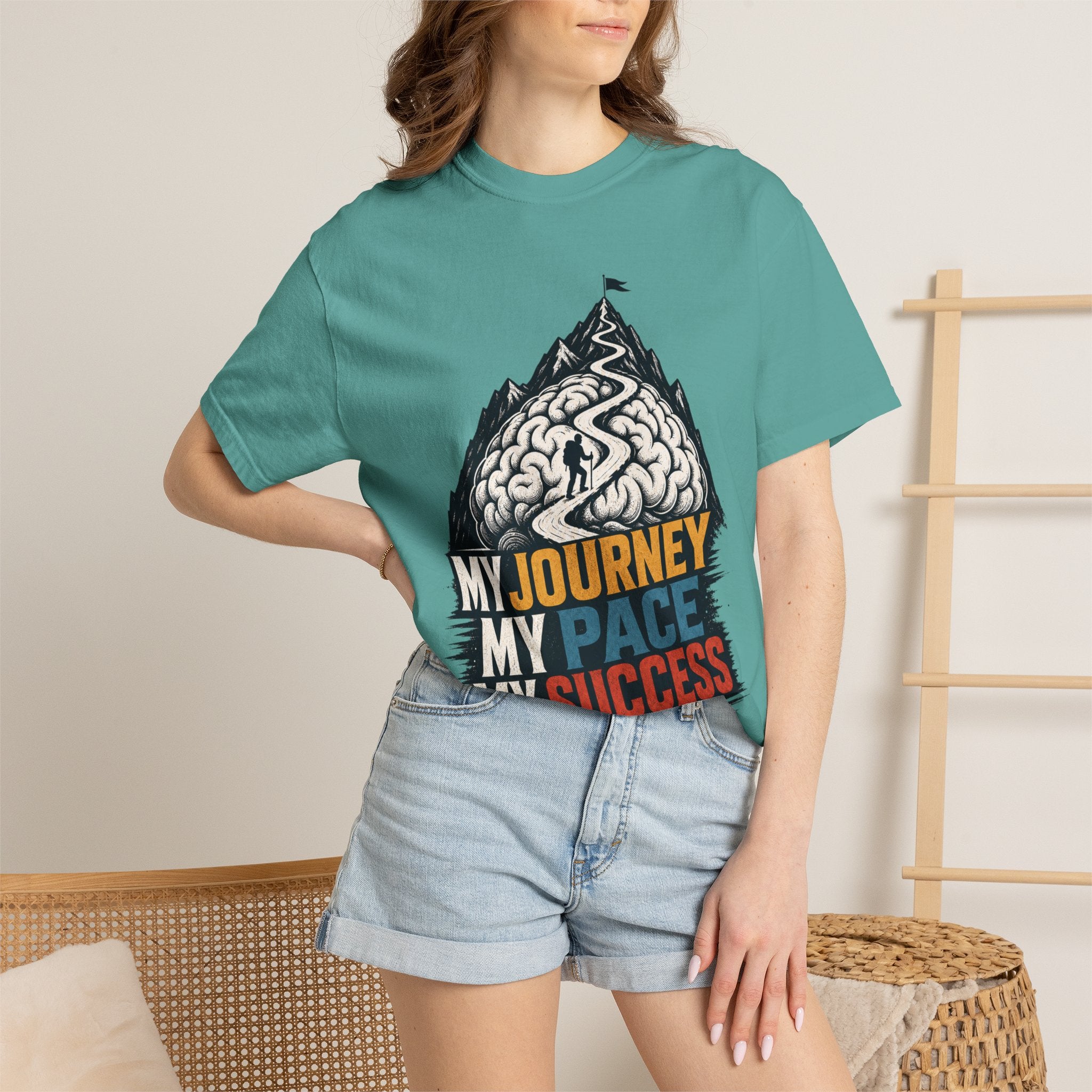 My Journey My Pace My Success T-Shirt — Motivational Mountain Graphic Tee