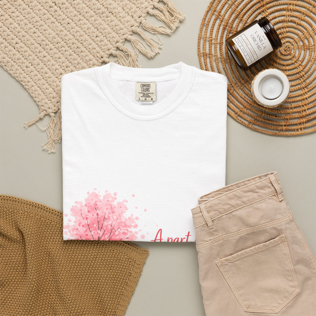 T-Shirt - Pink Cherry Tree 'A Part of Me Is Always With You' Memorial Tee
