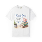 Thank You Teacher T-Shirt — Appreciation Gift Tee with Books & Mug Design