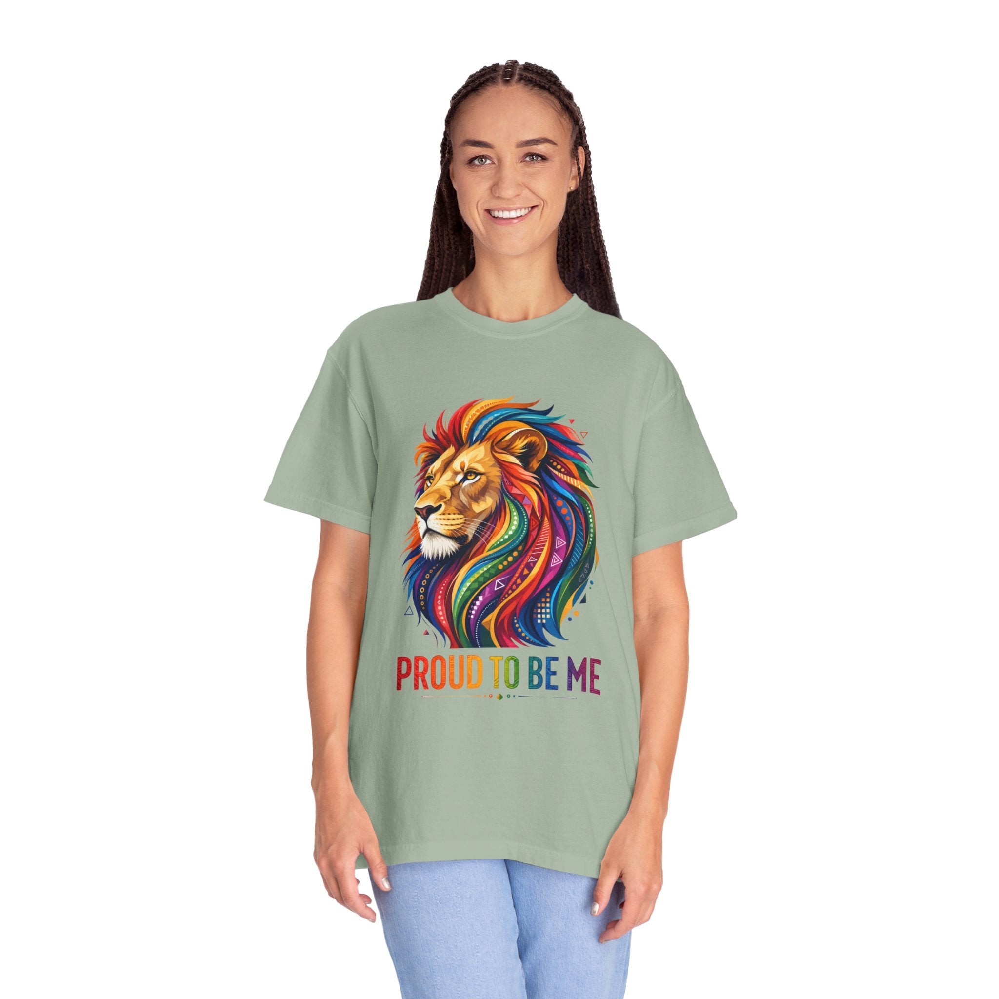 Proud to Be Me Lion T-Shirt — Rainbow Mane Pride Tee