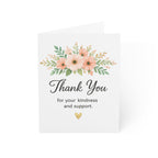 Thank You Greeting Cards — Floral Thank You Cards (1/10/30/50 pcs)