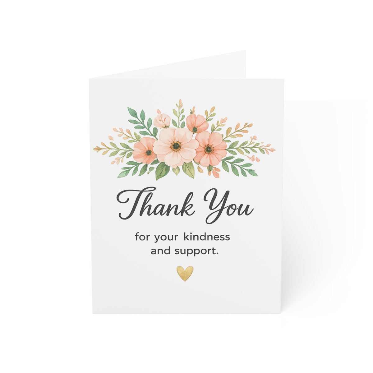 Thank You Greeting Cards — Floral Thank You Cards (1/10/30/50 pcs)