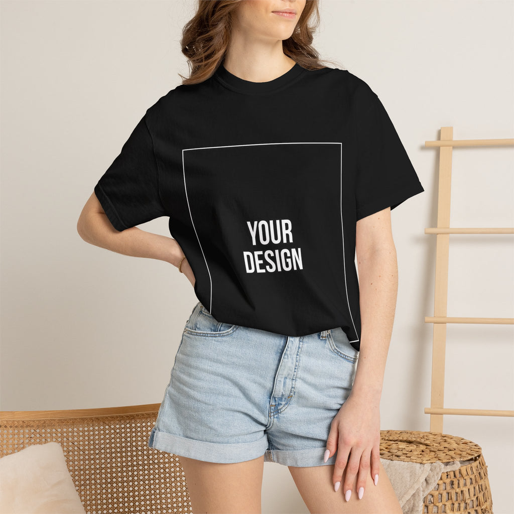 Classic Crewneck T‑Shirt — Custom Front Print Template