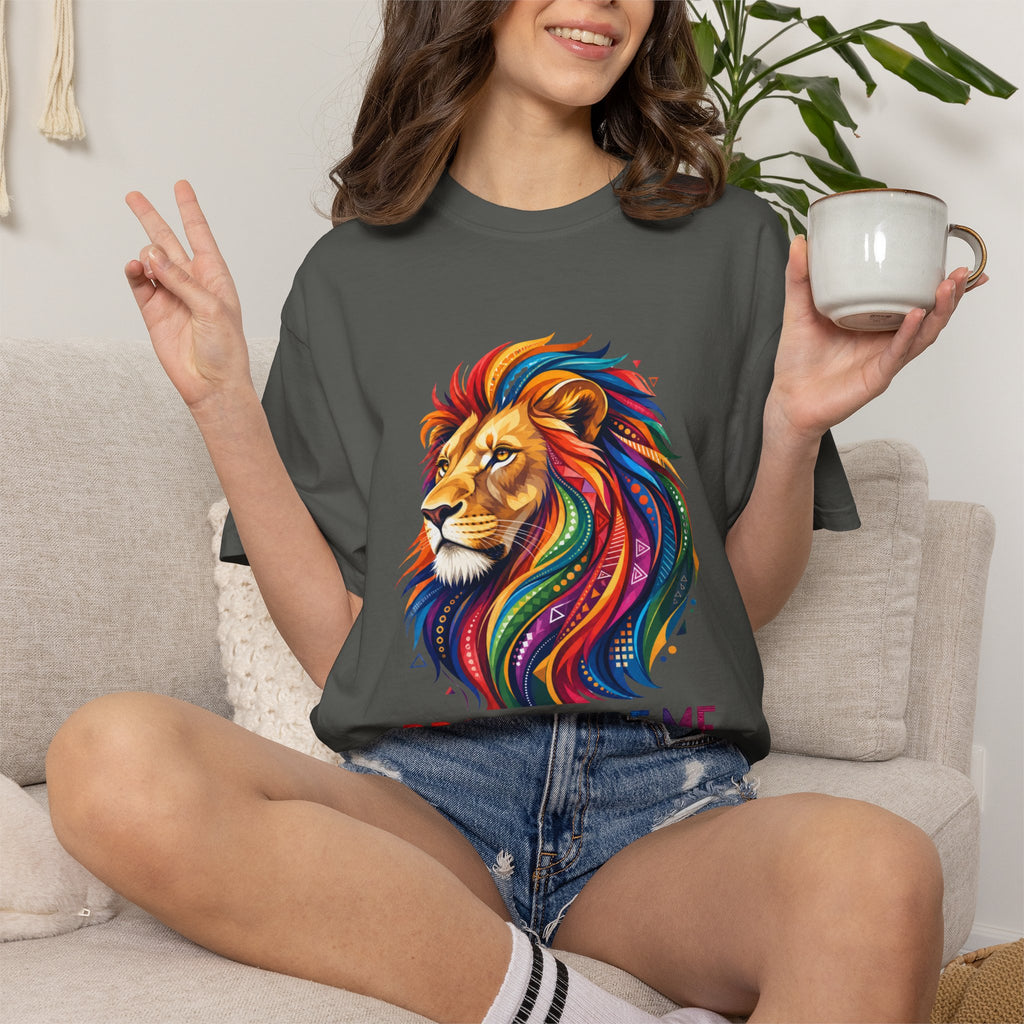 Proud to Be Me Lion T-Shirt — Rainbow Mane Pride Tee
