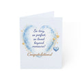 Baby Announcement Greeting Card – "So tiny, so perfect, so loved beyond measure!"