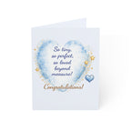 Baby Announcement Greeting Card – "So tiny, so perfect, so loved beyond measure!"