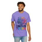 Limitless Potential T-Shirt — Inspirational Brain & Rainbow Design