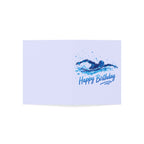 Swimmer 'Happy Birthday' Greeting Card