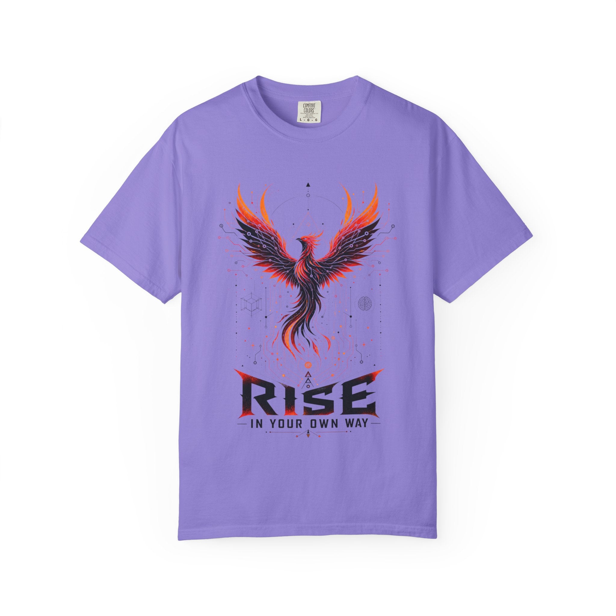 Phoenix Rise T-Shirt — "Rise In Your Own Way" Inspirational Graphic Tee