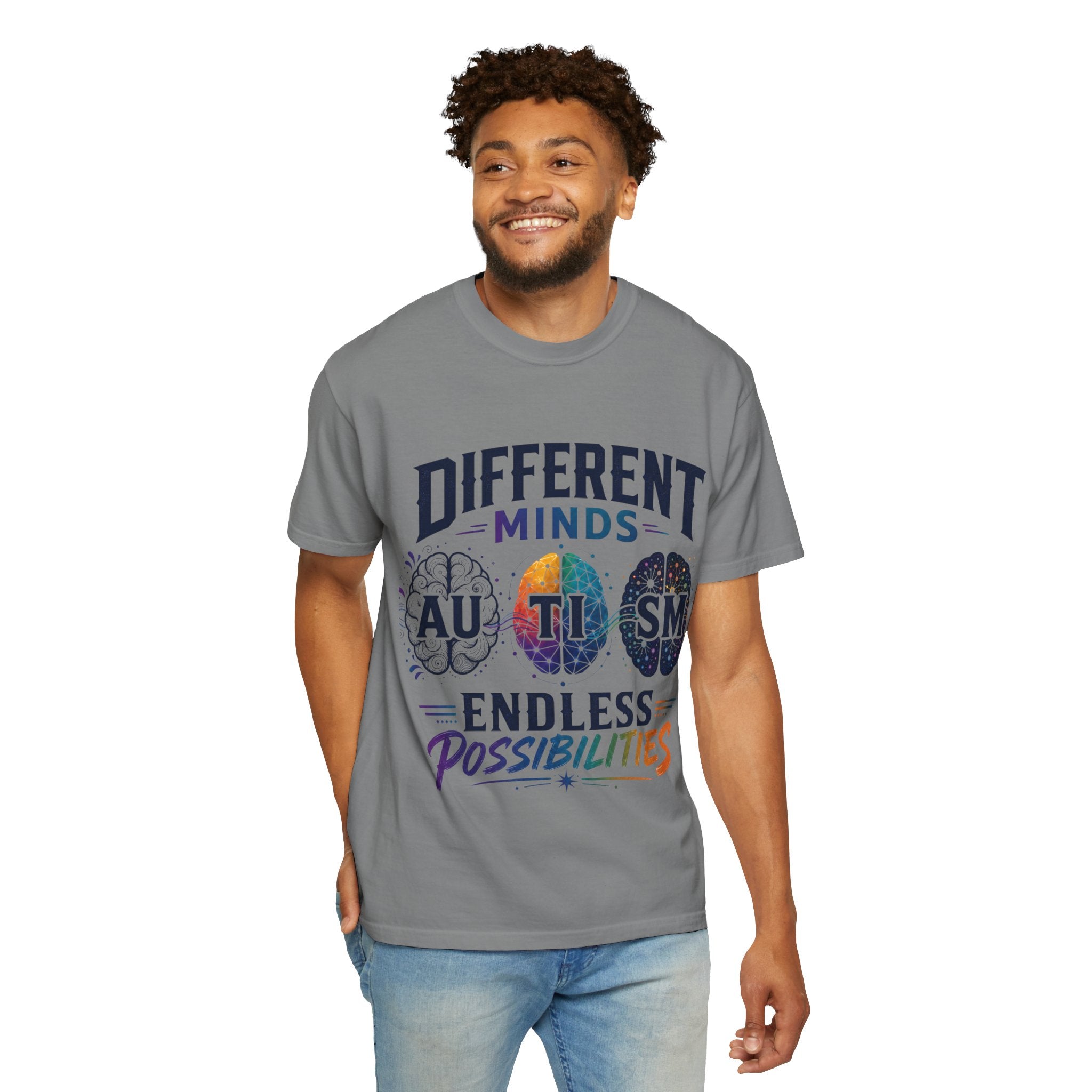 Autism Awareness T-Shirt — "Different Minds, Endless Possibilities"