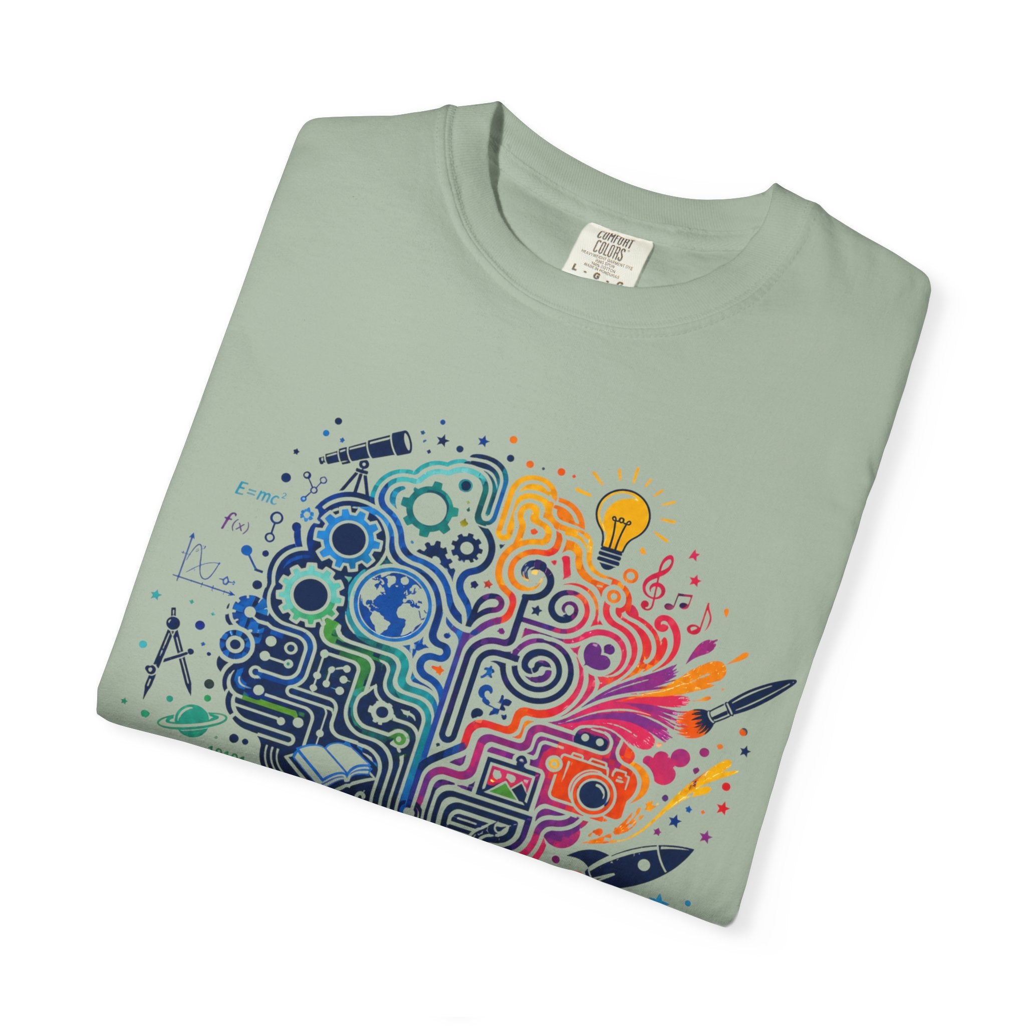 Limitless Potential T-Shirt — Inspirational Brain & Rainbow Design