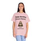 Birthday Cake Personalized T‑Shirt — "Happy Birthday! [Insert Name]" Customizable Tee