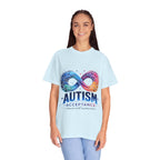 Autism Acceptance T-Shirt — Infinity Puzzle Rainbow Design