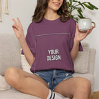 Classic Crewneck T‑Shirt — Custom Front Print Template