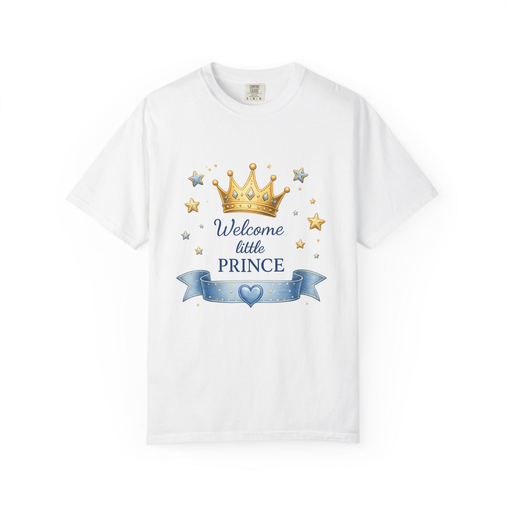 Welcome Little Prince T-Shirt — Baby Shower Newborn Gift