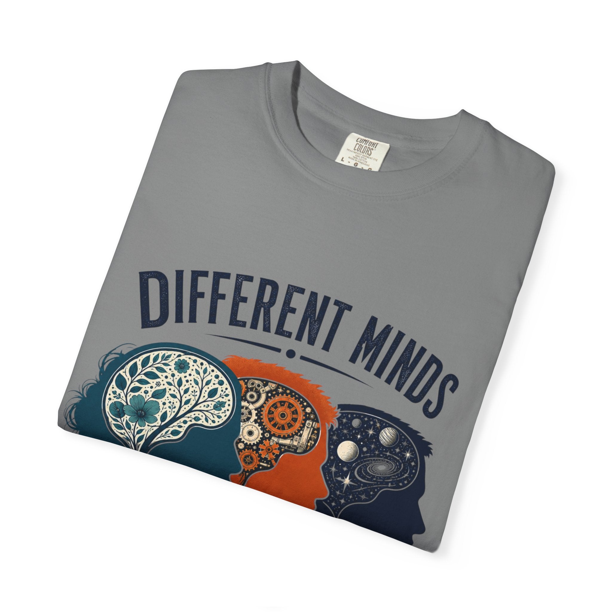 Different Minds Shared Humanity T-Shirt — Unity & Neurodiversity Awareness Tee