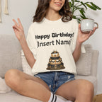 Birthday Cake Personalized T‑Shirt — "Happy Birthday! [Insert Name]" Customizable Tee