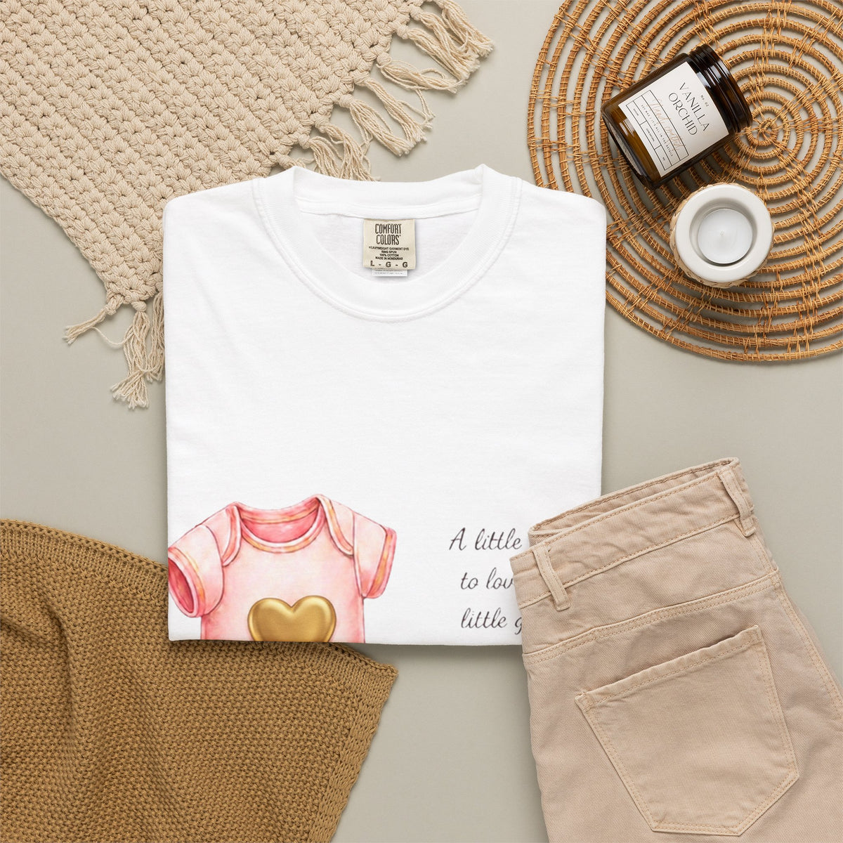 Baby Girl Announcement T-Shirt — “Congratulations!” Onesie Design