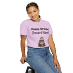 Birthday Cake Personalized T‑Shirt — "Happy Birthday! [Insert Name]" Customizable Tee