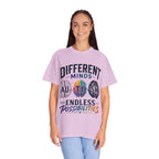 Autism Awareness T-Shirt — "Different Minds, Endless Possibilities"