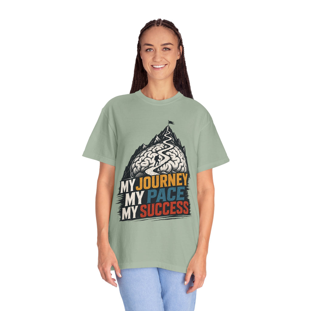 My Journey My Pace My Success T-Shirt — Motivational Mountain Graphic Tee