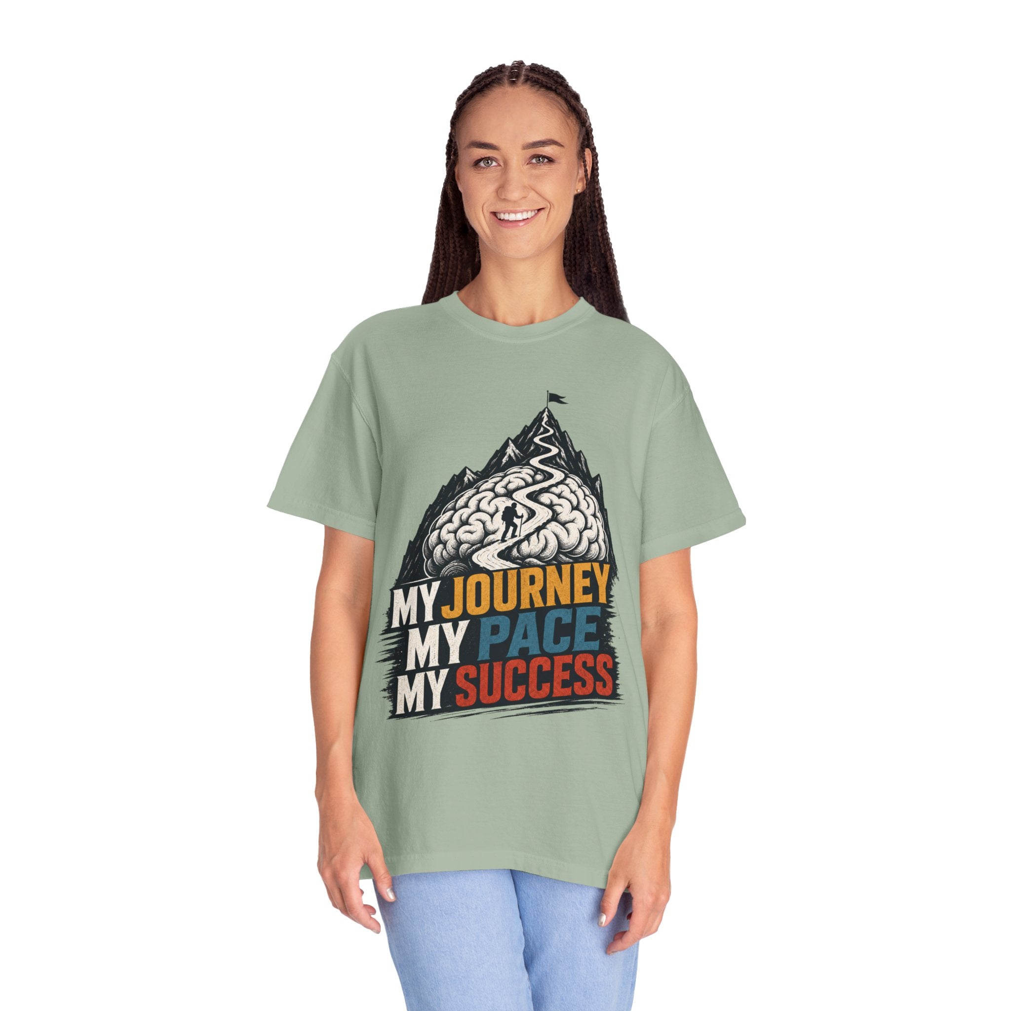 My Journey My Pace My Success T-Shirt — Motivational Mountain Graphic Tee