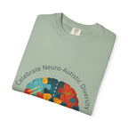 Autistic Neurodiversity Puzzle Brain T-Shirt — "Celebrate Neuro-Autistic Diversity"