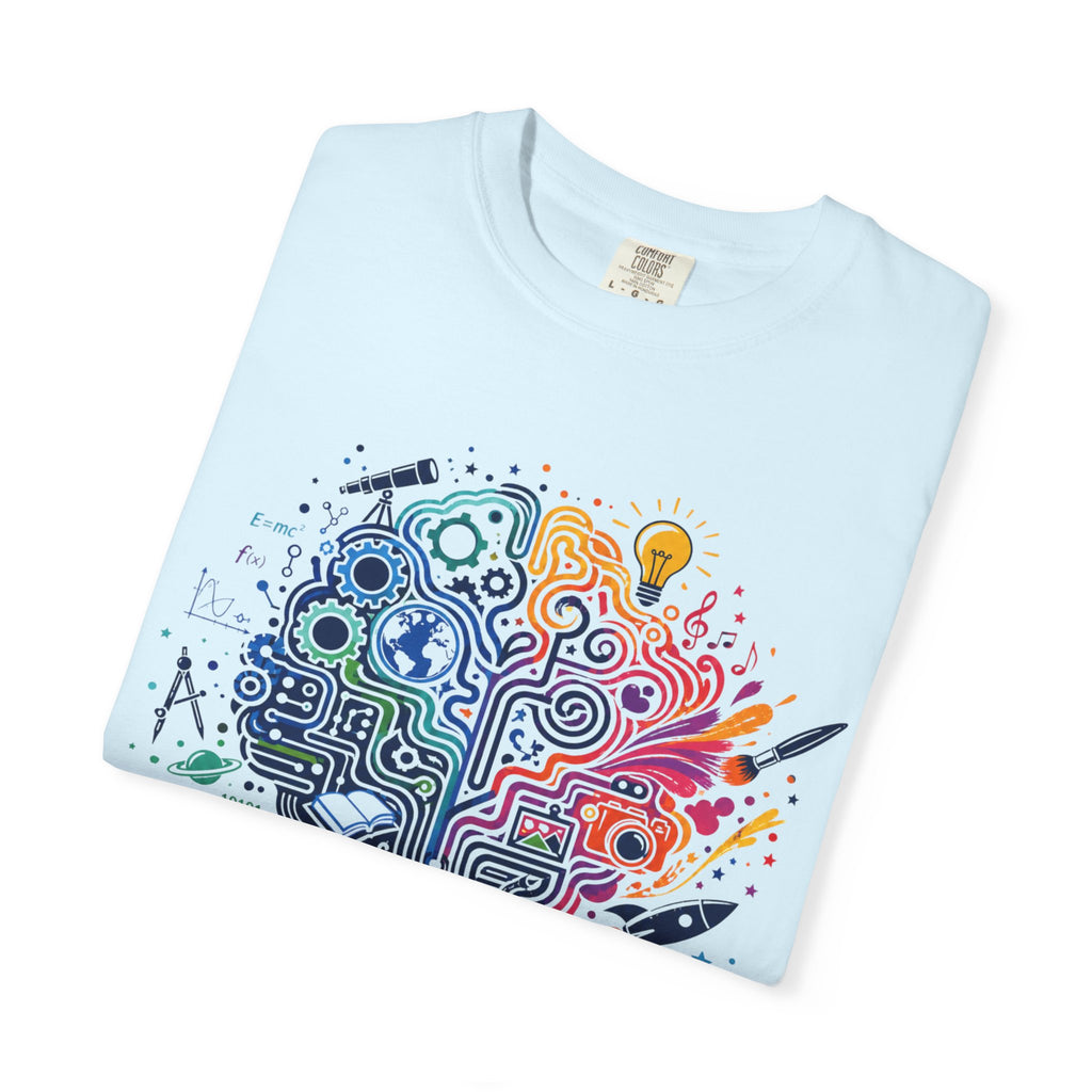 Limitless Potential T-Shirt — Inspirational Brain & Rainbow Design