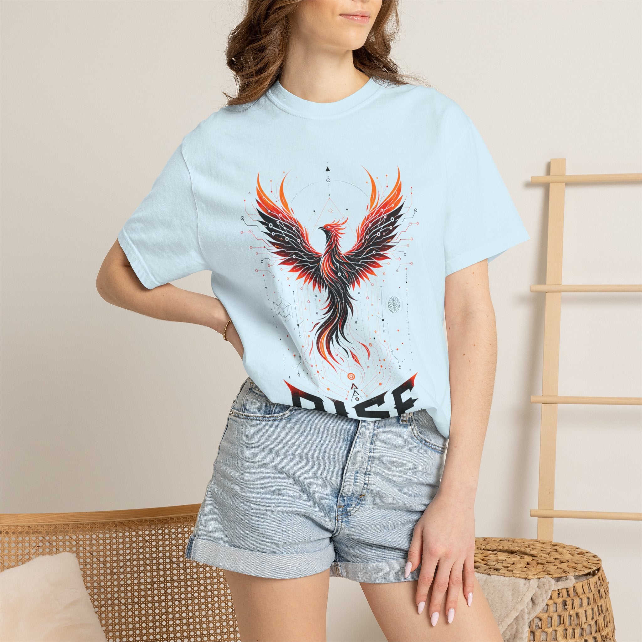 Phoenix Rise T-Shirt — "Rise In Your Own Way" Inspirational Graphic Tee