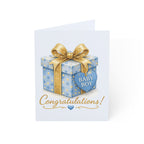 Baby Boy Congratulations Greeting Card — Newborn Shower Card (Pack of 1/10/30/50)
