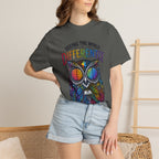 Seeing the World Differently Owl T-Shirt — Colorful Psychedelic Autism Awareness Tee