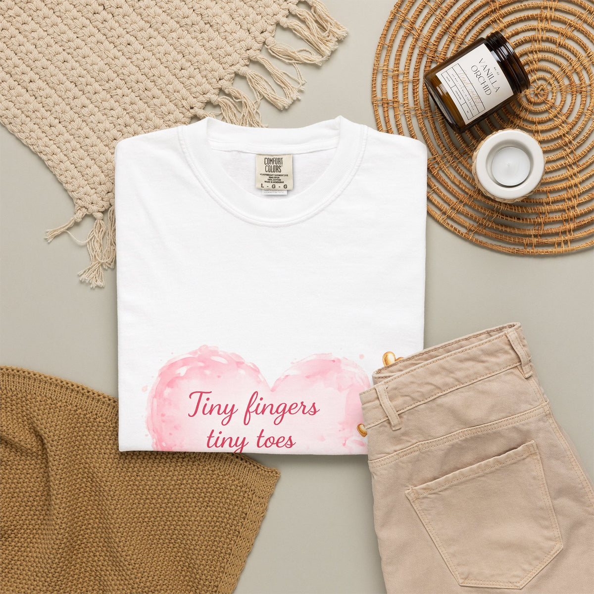 Baby Heart Tee — "Tiny fingers tiny toes, big love that grows and grows"