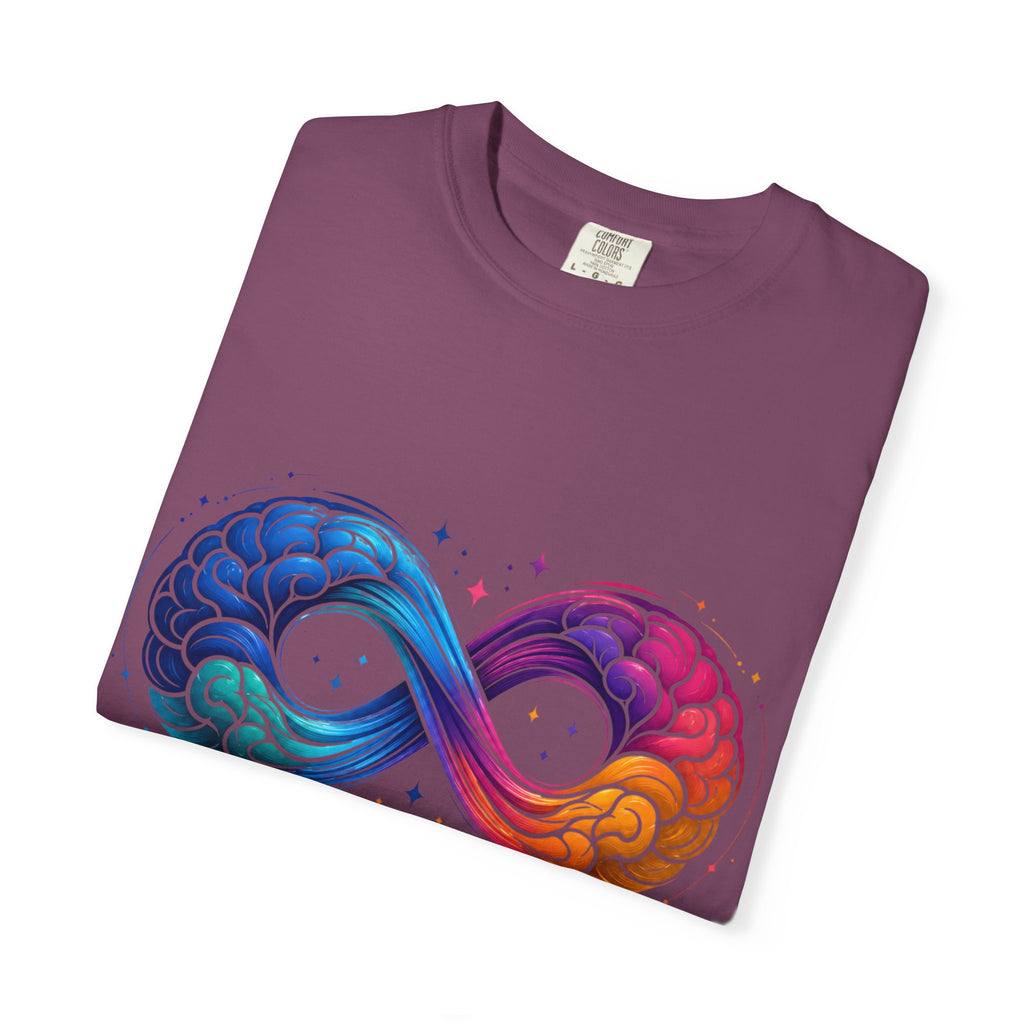 Autism Acceptance T-Shirt — Infinity Puzzle Rainbow Design