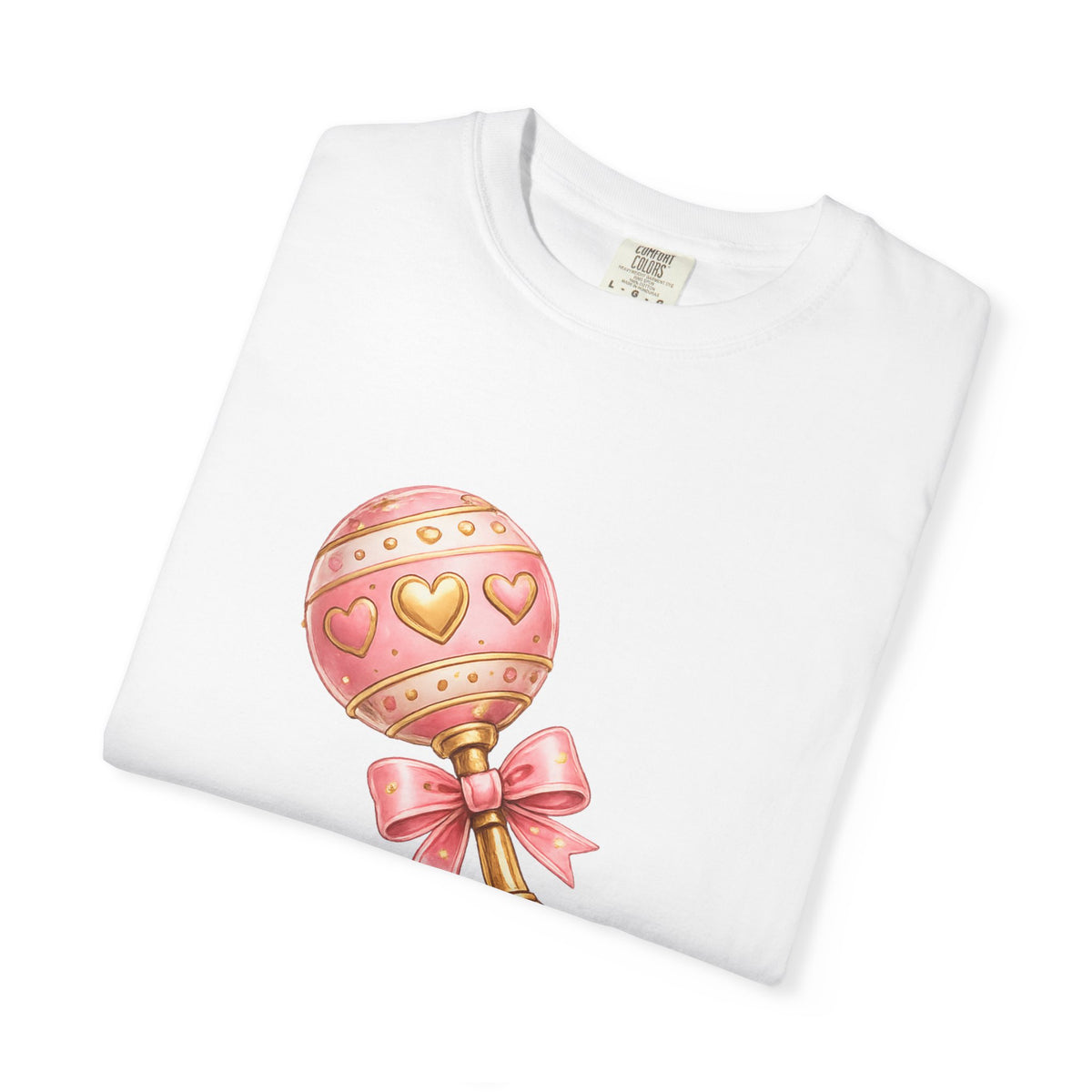 Baby Rattle Congratulations T-Shirt — Newborn Baby Shower Gift