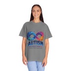 Autism Acceptance T-Shirt — Infinity Puzzle Rainbow Design