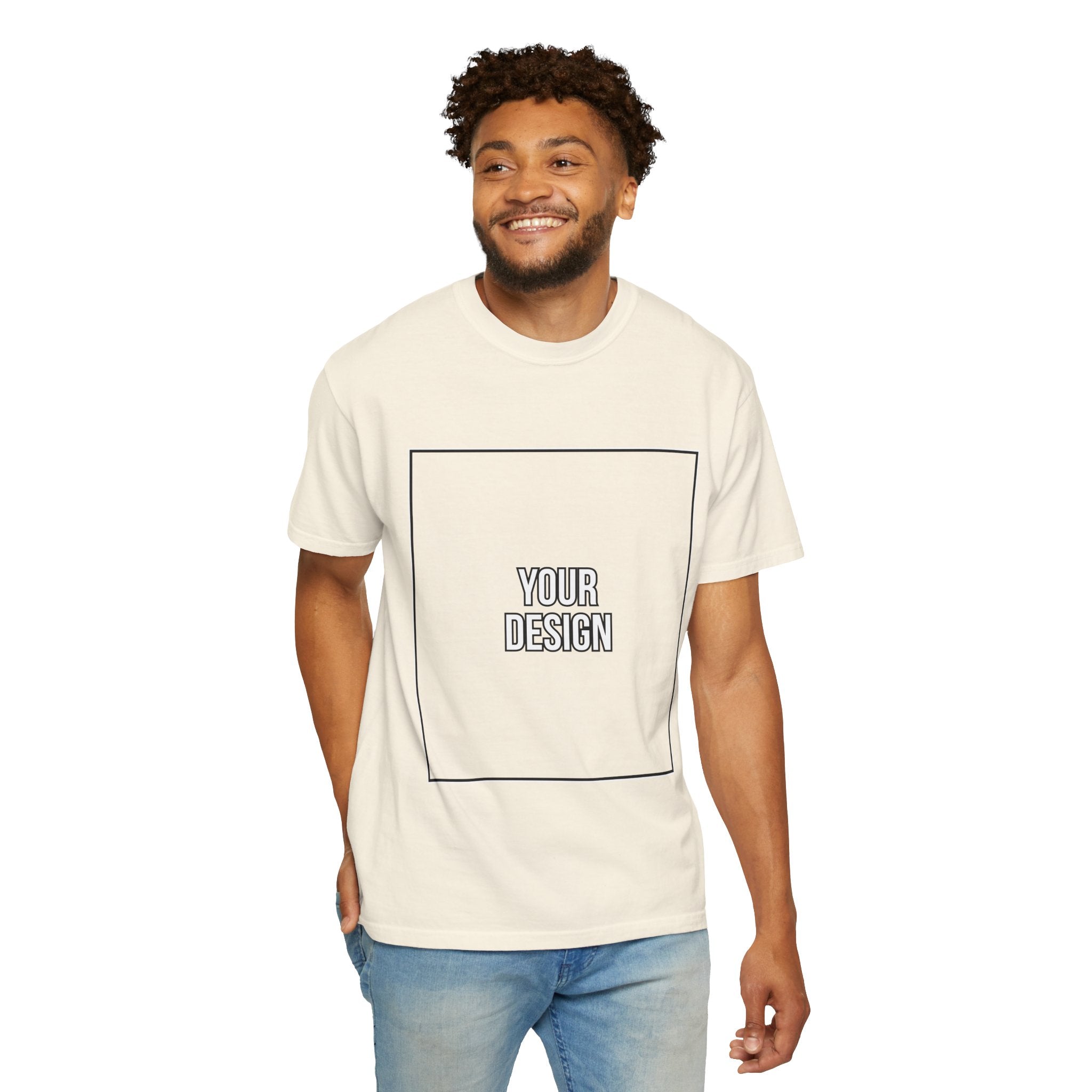 Classic Crewneck T‑Shirt — Custom Front Print Template