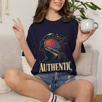 Authentic Is Beautiful Graphic T-Shirt — Pride Rainbow Mind Empowerment Tee