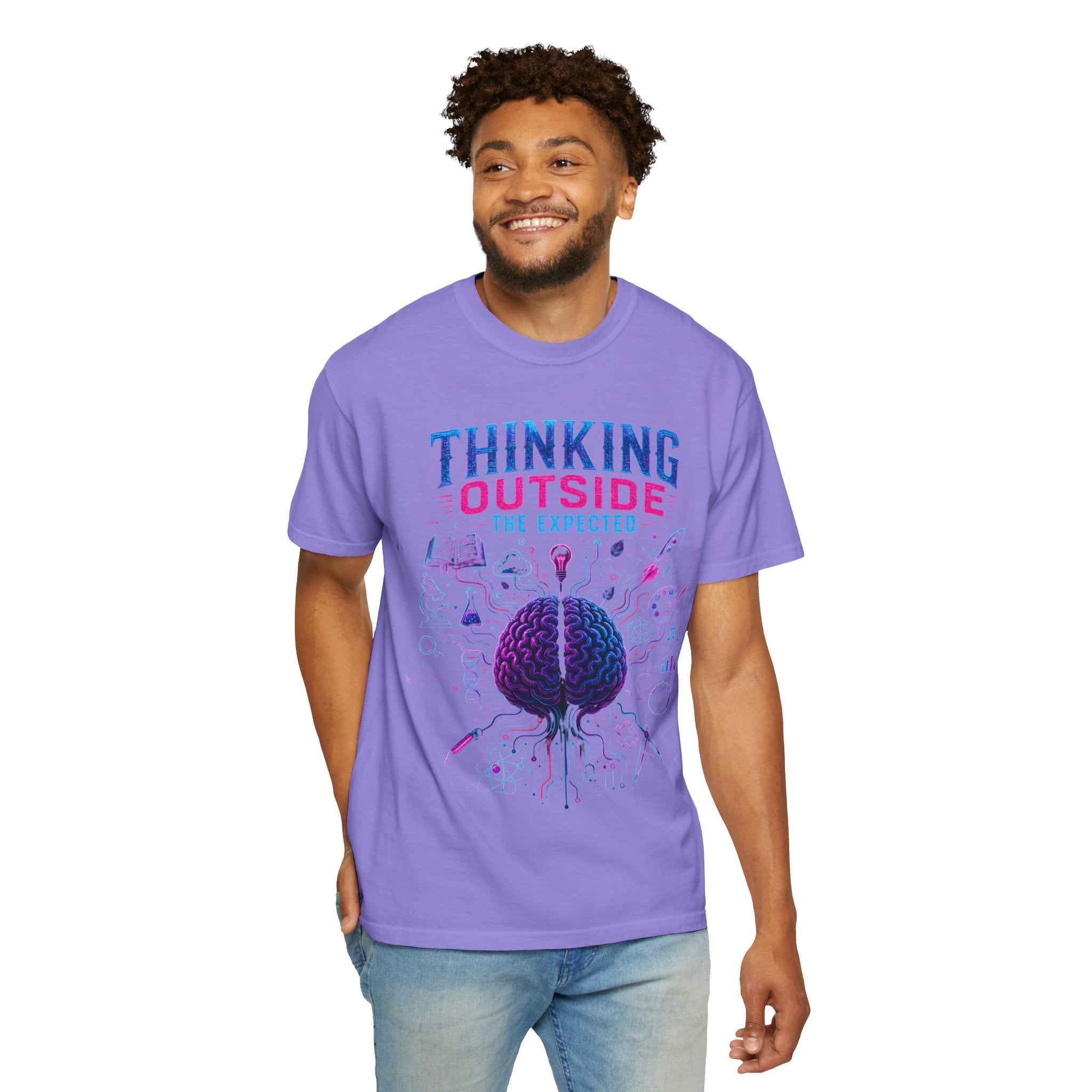 Thinking Outside the Expected T-Shirt — Creative Brain Graphic Tee