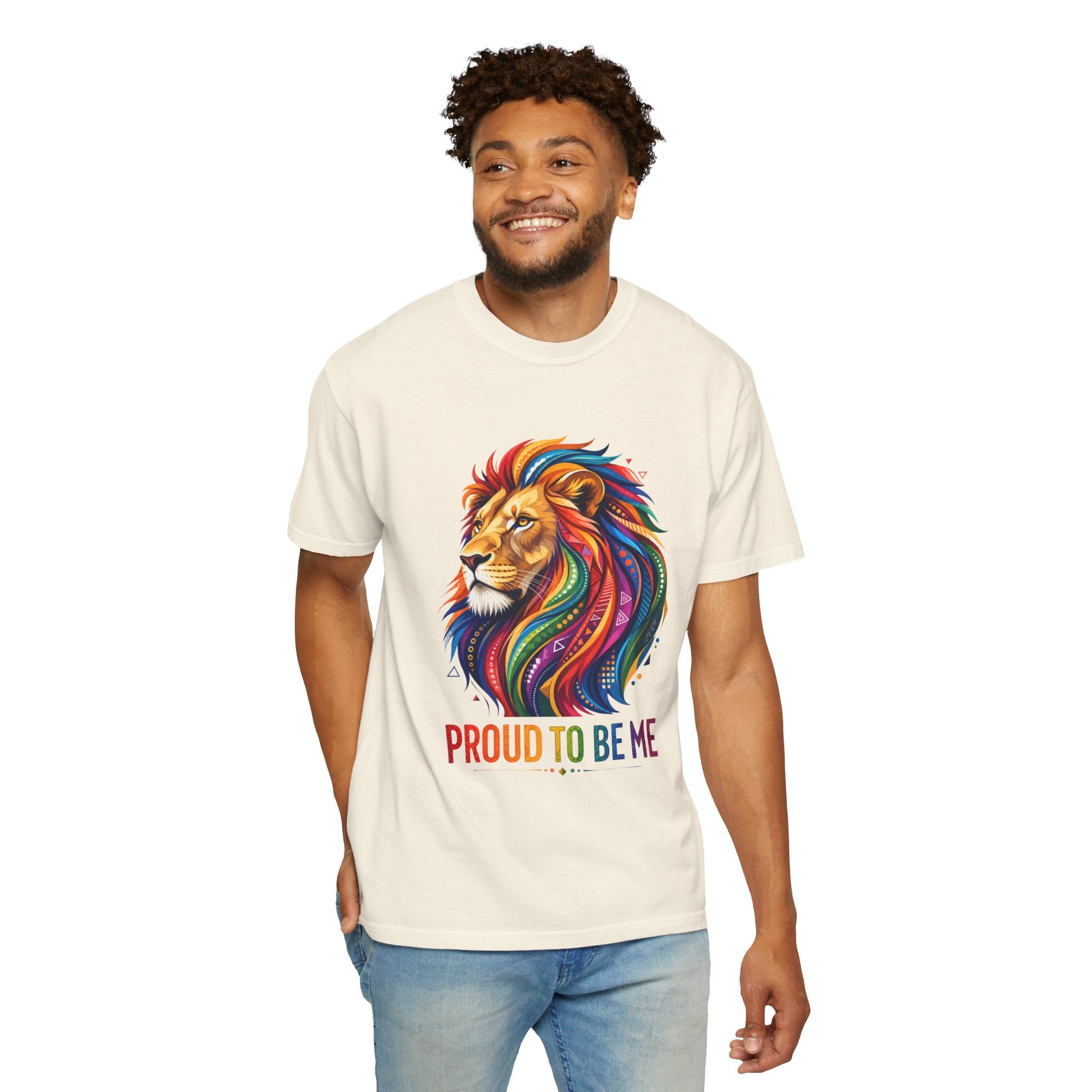 Proud to Be Me Lion T-Shirt — Rainbow Mane Pride Tee