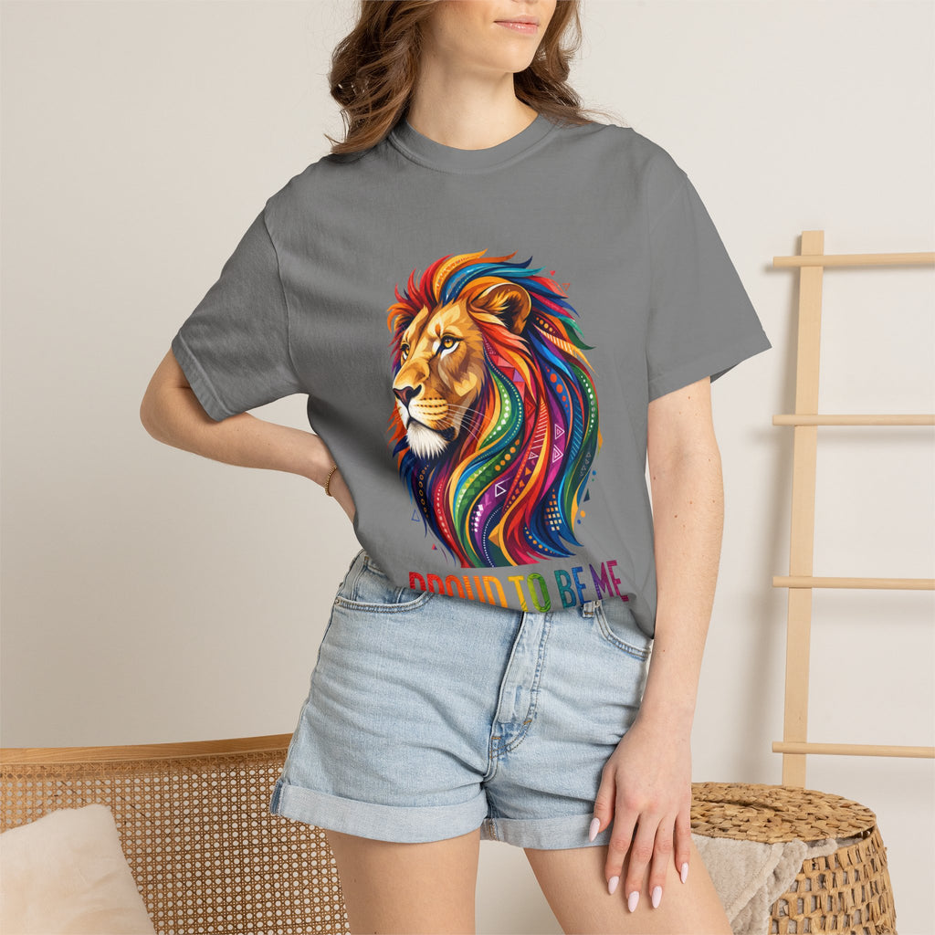 Proud to Be Me Lion T-Shirt — Rainbow Mane Pride Tee