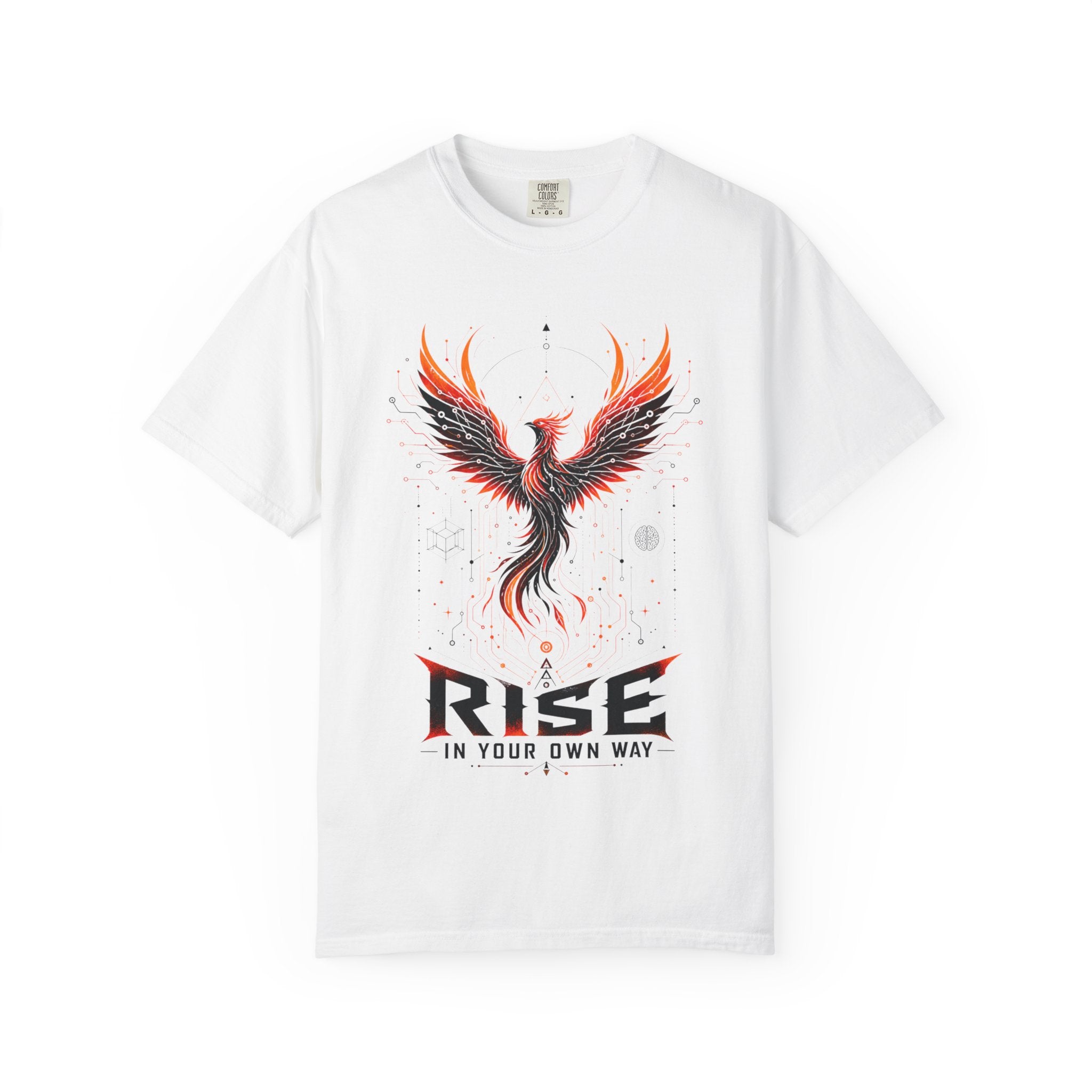 Phoenix Rise T-Shirt — "Rise In Your Own Way" Inspirational Graphic Tee