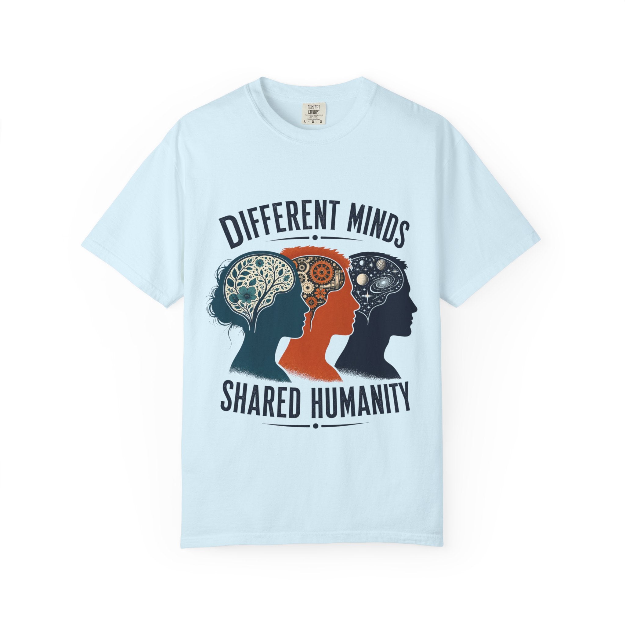 Different Minds Shared Humanity T-Shirt — Unity & Neurodiversity Awareness Tee