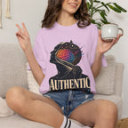 Authentic Is Beautiful Graphic T-Shirt — Pride Rainbow Mind Empowerment Tee