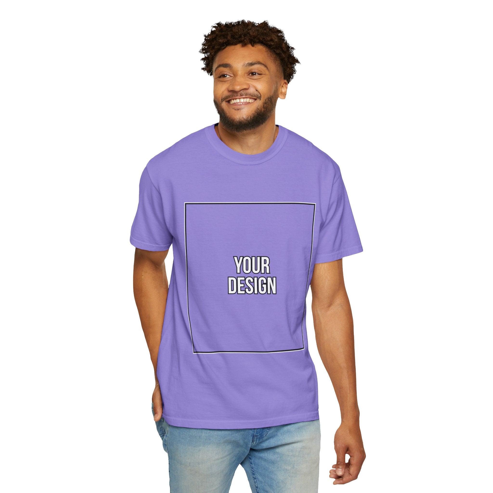 Classic Crewneck T‑Shirt — Custom Front Print Template