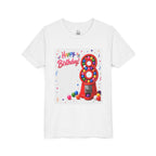 Youth Tee — Happy 8th Birthday Gumball Machine Graphic