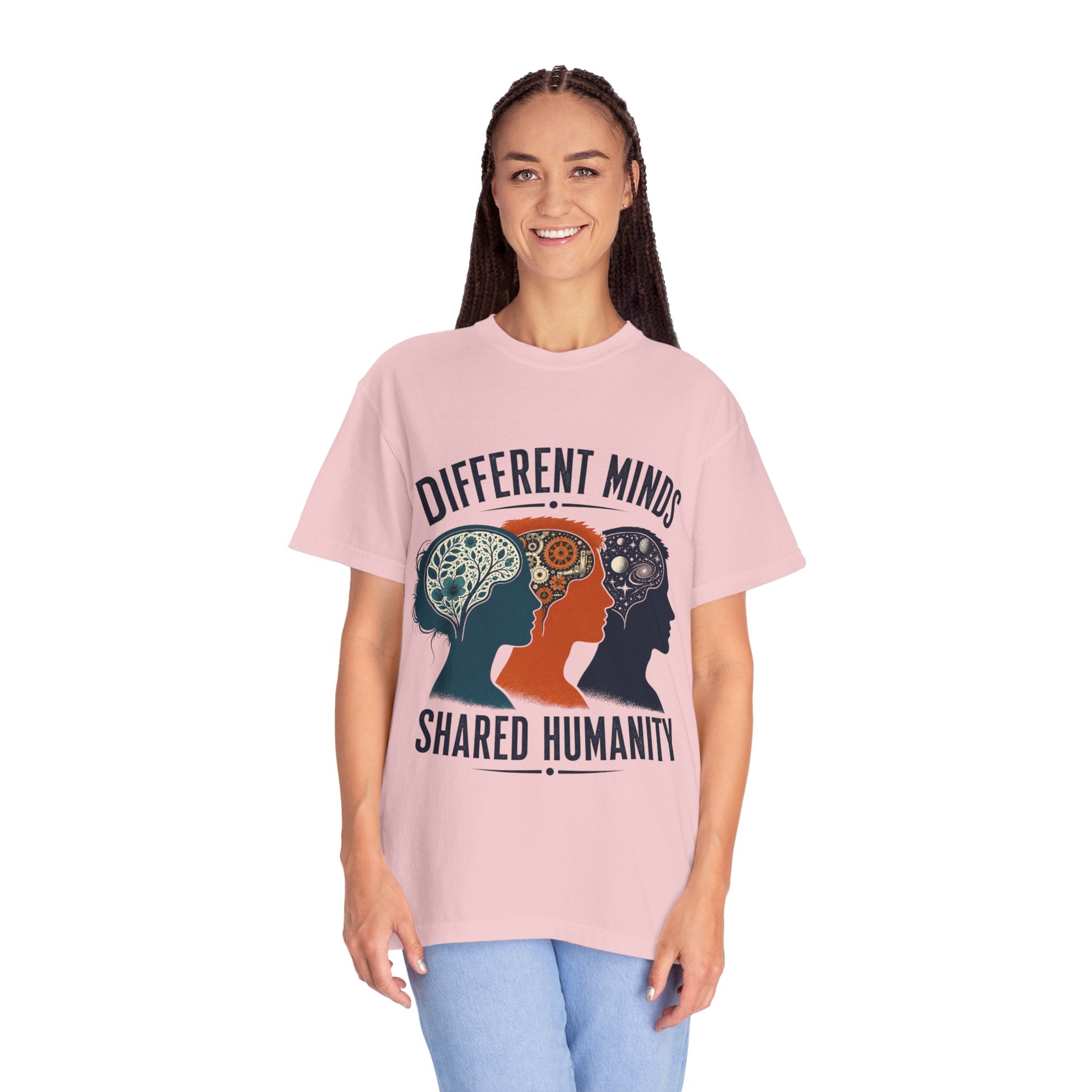 Different Minds Shared Humanity T-Shirt — Unity & Neurodiversity Awareness Tee