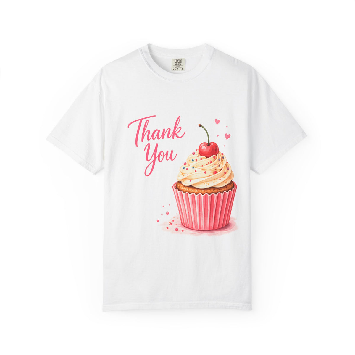 Thank You Cupcake T-Shirt — Cute Cherry Cupcake Graphic Tee