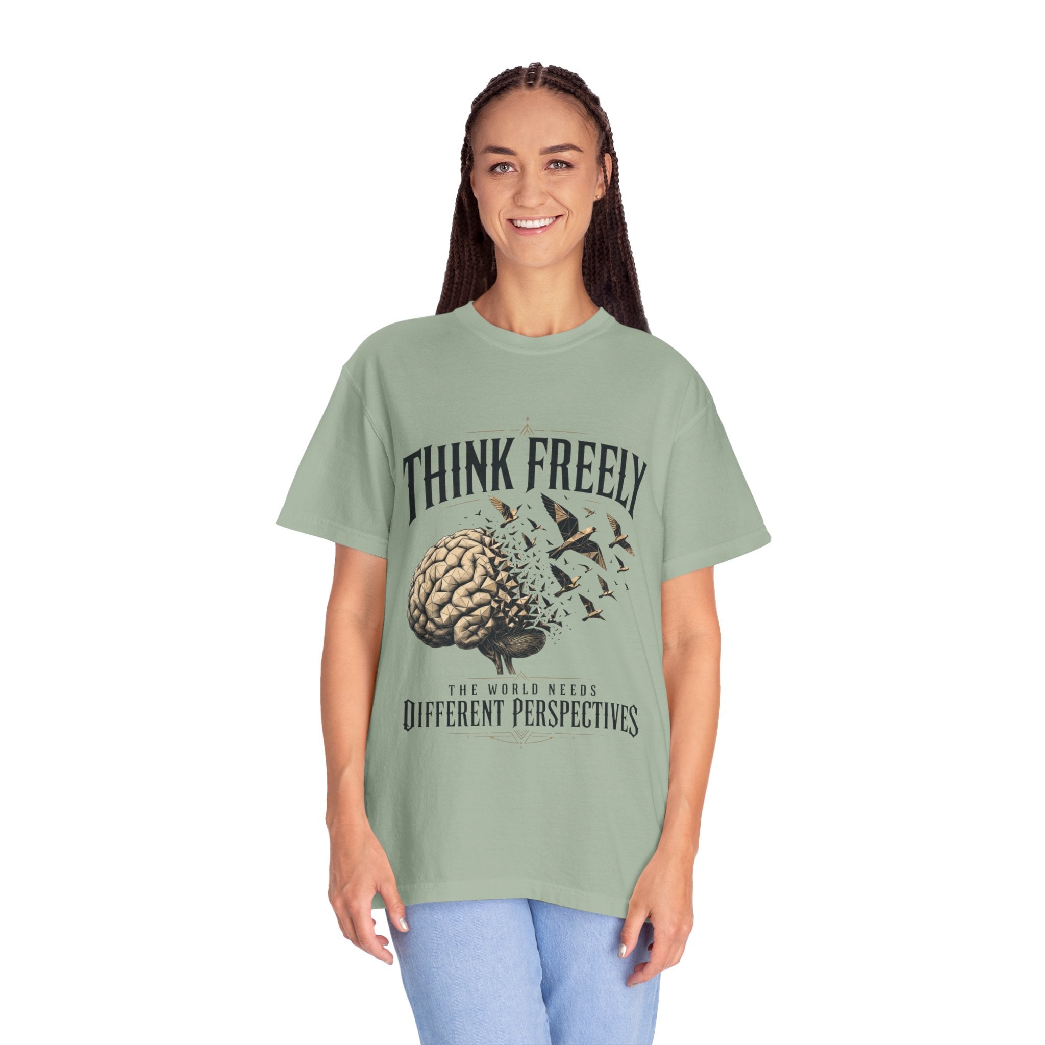 Think Freely T-Shirt — 'The World Keeps Different Perspectives' Graphic Tee
